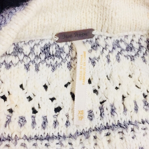 Free People Asymmetrical Knitted Cardigan (xs/tp) - Picture 3 of 3